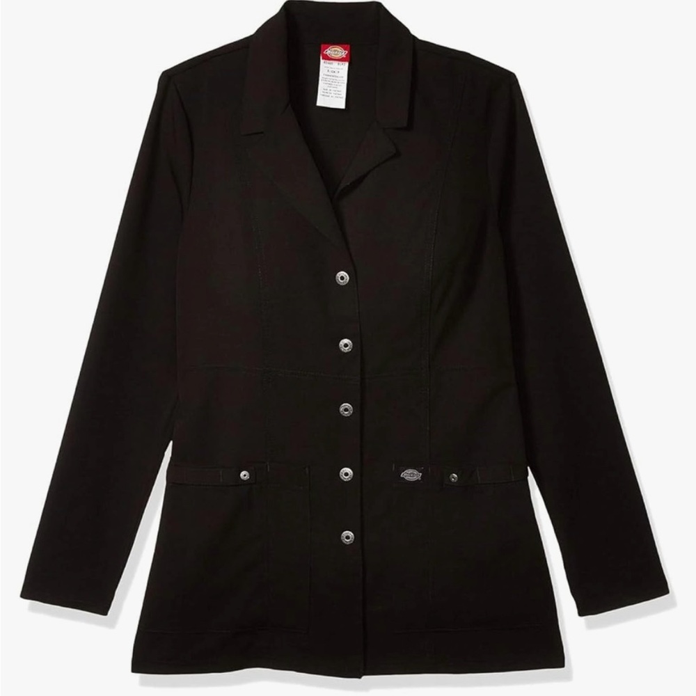 Dickies, Size Small, Snap front, Slightly used, black Lab gown.